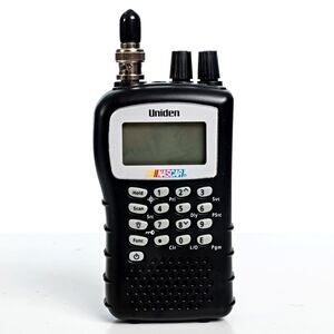 Uniden BC72XLT NASCAR Handheld Scanner w/Stubby - Corrosion / Tested / Works